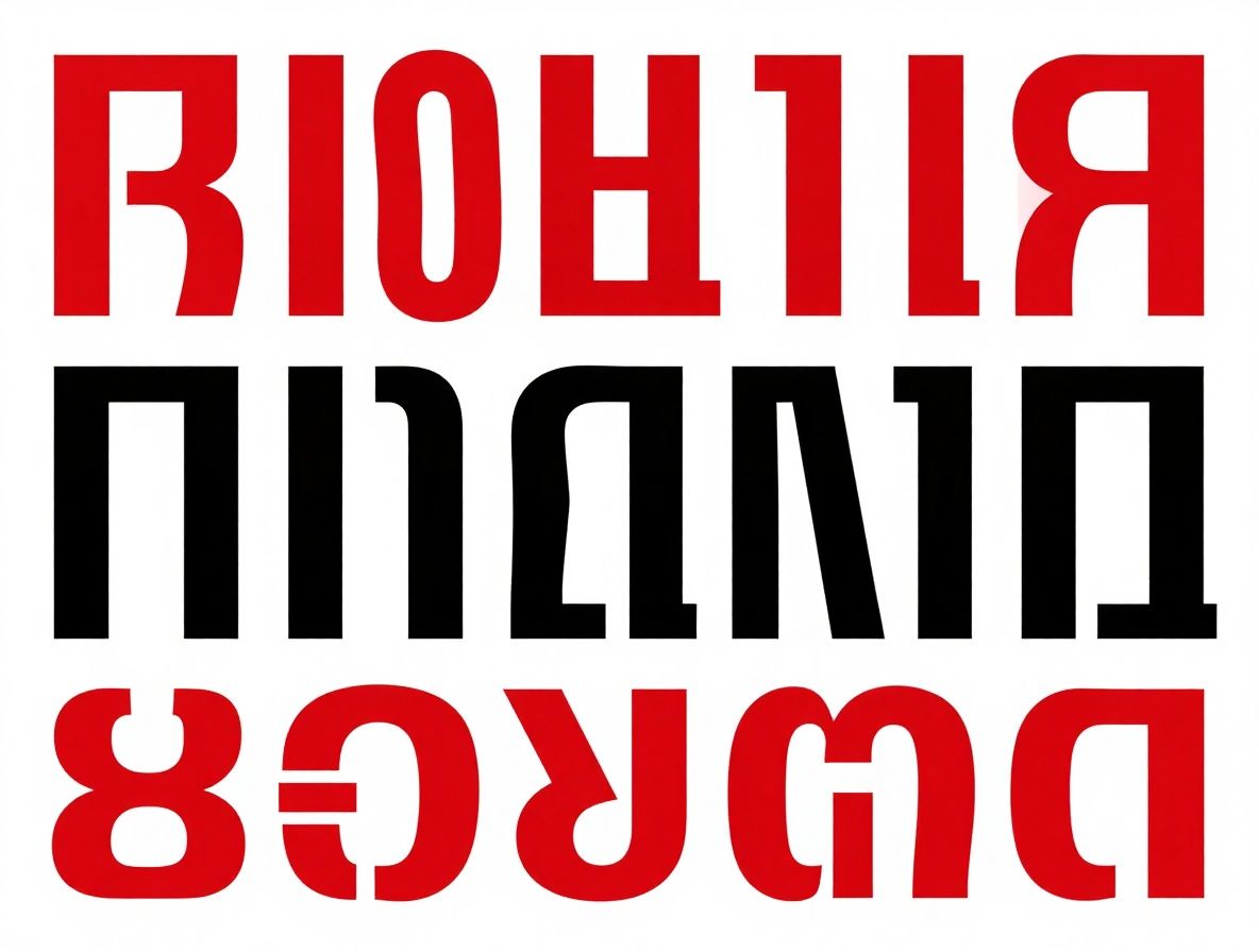 Типографический плакат с крупными буквами, красный и чёрный цвет, швейцарский модернизм, геометрические формы