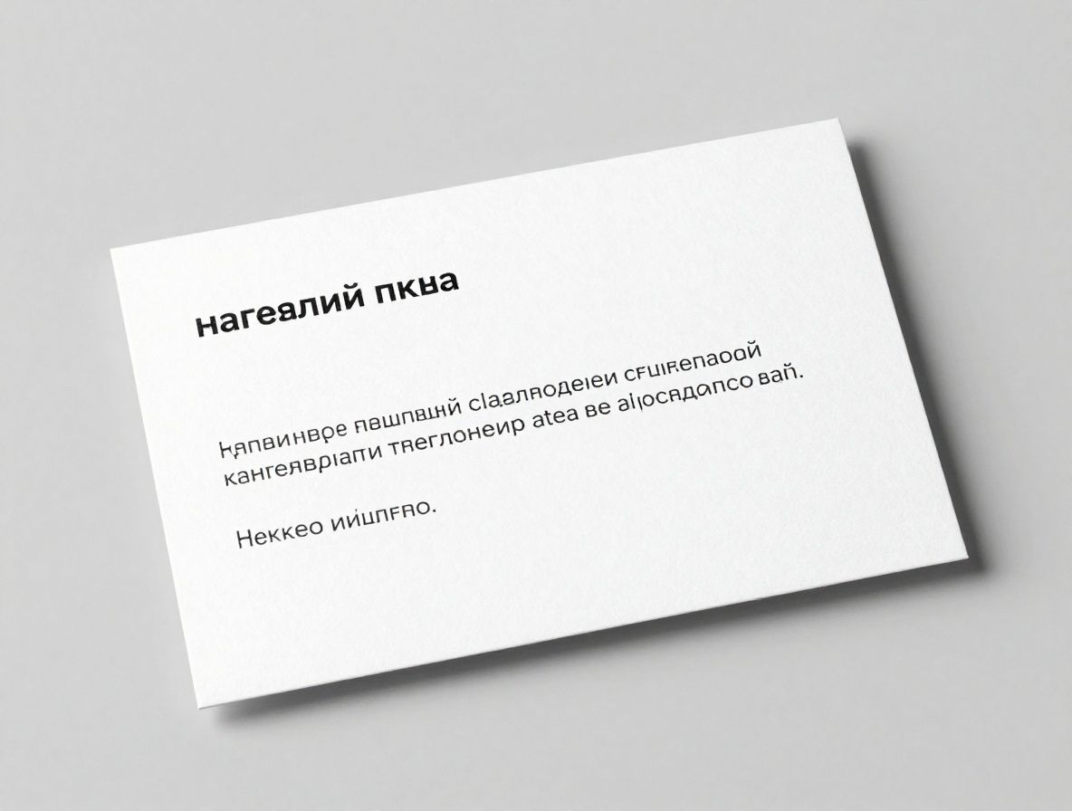 Набор визитных карточек с минималистичной типографикой Helvetica на белом фоне, чёрный текст, точная вёрстка